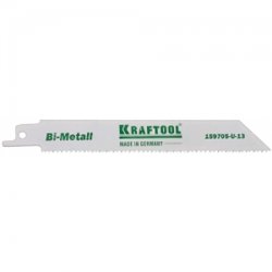 Полотно KRAFTOOL "INDUSTRIE QUALITAT" для эл/ножовки, Bi-Metall, по металлу, дереву, шаг 1,8-2,5мм, 180мм