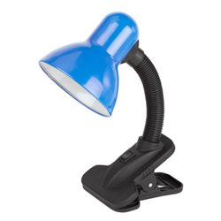 Лампа настольная на прищепке ЭРА синий N-102-E27-40W-BU