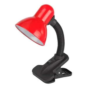 Лампа настольная на прищепке ЭРА красный N-102-E27-40W-R