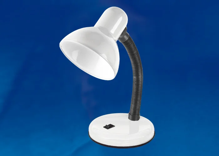 Лампа настольная Uniel белый TLI-204, 60W Е27 (пакет)