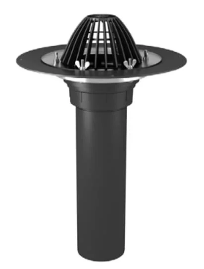 Воронка Термоклип тип ВФ 110х165мм с обжимным фланцем и листвоуловителем без нагревательного элемента