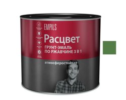 Грунт-эмаль по ржавчине 3 в 1 зеленая (RAL 6029) 2,7кг РАСЦВЕТ 5311