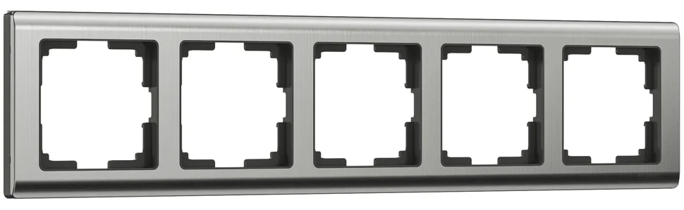 Рамка 5-местная Werkel Metallic, глянцевый никель, WL02-Frame-05 , W0051602
