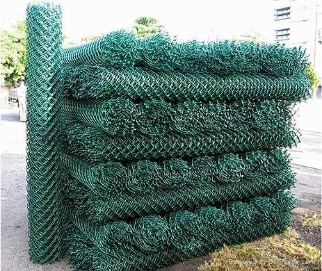 Сетка плетёная Рабица ПВХ 55х55х2,5 мм (рулон 1,5х10 м)
