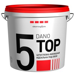 Шпаклевка готовая DANO TOP полимерная финишная 10 л 16,5 кг