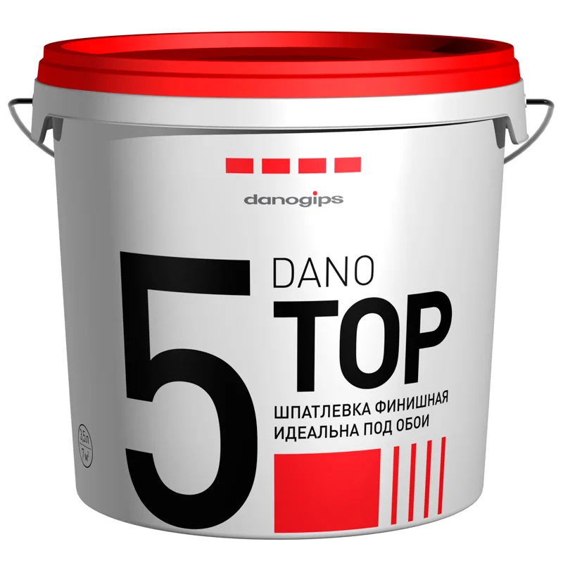 Шпаклевка готовая DANO TOP полимерная финишная 3 л 5 кг