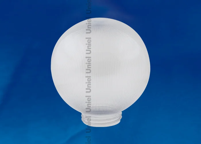 Плафон-шар призматический, ПРОЗРАЧНЫЙ для садовых светильников, d=150мм Uniel (к 10407186)