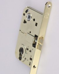 Замок дверной под цилиндр HANDLE DESIGN 8000С GP золото