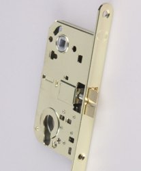 Замок дверной под цилиндр HANDLE DESIGN 8000С SG матовое золото