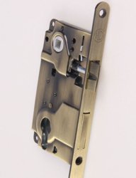 Замок дверной под цилиндр HANDLE DESIGN 8001С BR бронза