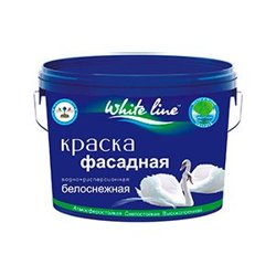 Краска ВД фасадная супербелая акриловая База А WL 1,4кг