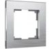 Рамка 1-местная Werkel Aluminium, алюминий, WL11-Frame-01