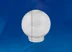 Плафон-шар гладкий, ПРОЗРАЧНЫЙ для садовых светильников, d=250мм Uniel (к 10407190)