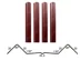 Штакетник металлический Grand Line М-образный фигурный двусторонний PE RAL **, ширина 100мм, длина *пог.м