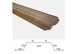Штакетник металлический Grand Line прямоугольный фигурный двусторонний 0.45 мм, Druid **, ширина 118мм, длина *пог.м