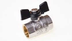 Кран шаровой FF 1/2 B гайка-гайка бабочка AQualink