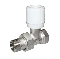 Клапан регулирующий для радиатора прямой FM 1/2" AQualink