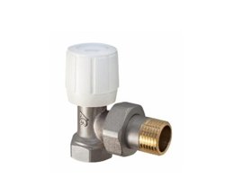 Клапан регулирующий для радиатора угловой FM 1/2" AQualink