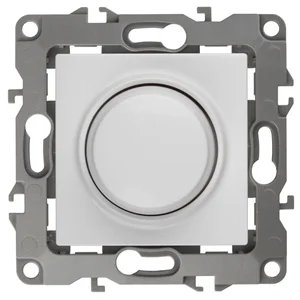 Светорегулятор поворотно-нажимной Эра12, белый (400ВА 230В), арт.12-4101-01