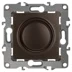 Светорегулятор поворотно-нажимной Эра12, бронза (400ВА 230В), арт.12-4101-13