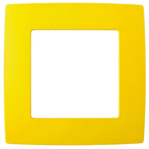 Рамка 1-местная Эра12, жёлтый, арт.12-5001-21