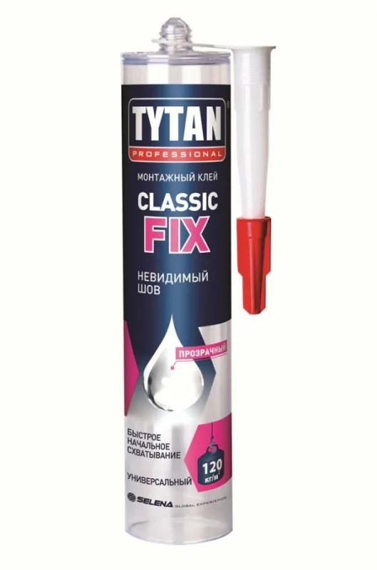 Клей монтажный прозрачный TYTAN Professional Classic Fix 310 мл