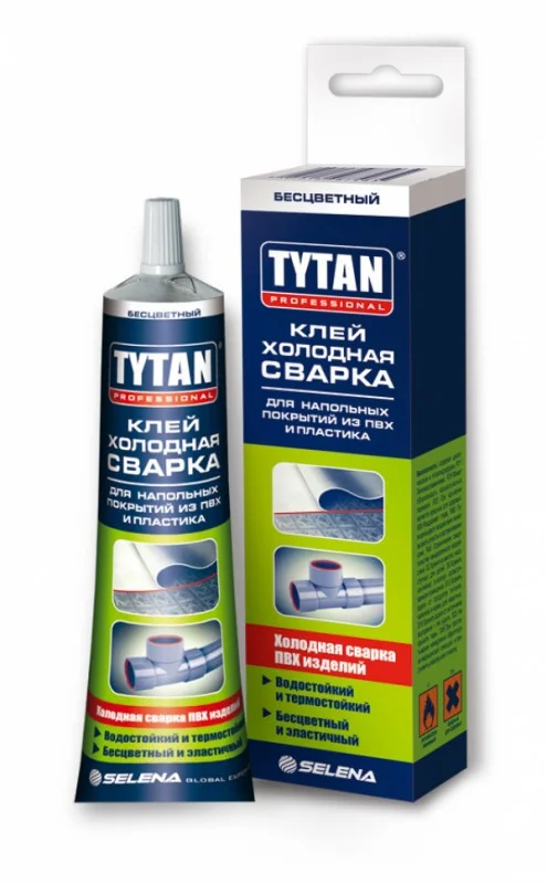 Клей для швов (холодная сварка) для напольных покрытий из ПВХ и пластика TYTAN Professional тюбик 0,1 л