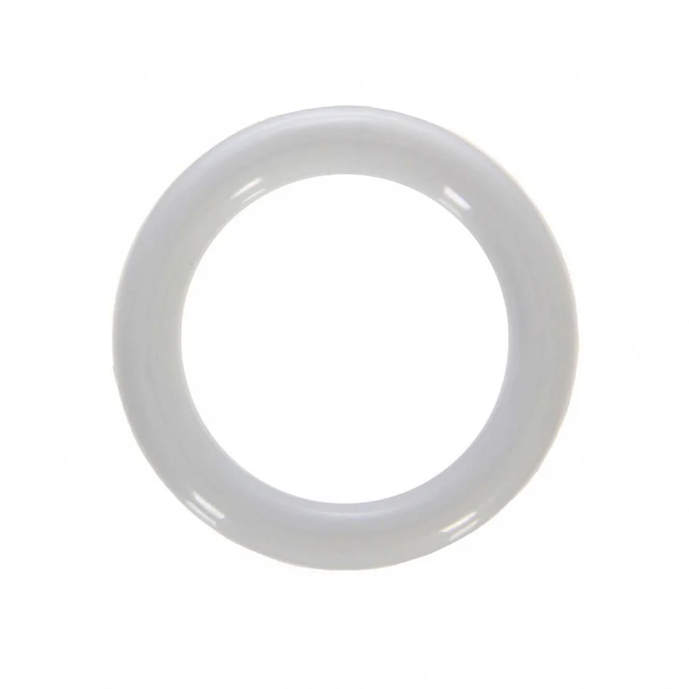 Кольцо пластик белый (упак=10шт)