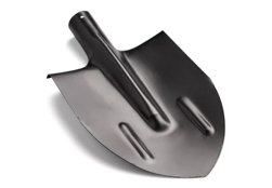 Лопата штыковая с ребрами жесткости остроконечная (порошок) ЛКО сталь-1,5 мм