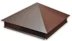 Колпак на столбы для ограждений 390*390мм цвет Velur 20 RAL 8017 (шоколад)
