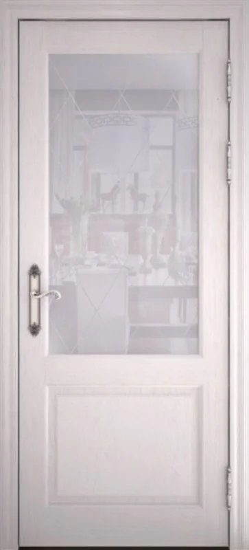 Дверь Uberture VERSAILLES 40004 стекло, ясень перламутр 60, экошпон