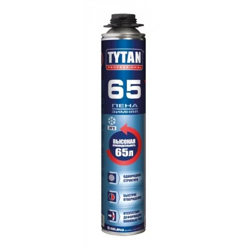 Пена монтажная профессиональная TYTAN Professional 65 зимняя 750 мл (-20°C до +30°C)