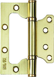Петля дверная BUSSARE с двумя подшипниками, универсальная, накладная B020-U 100X75X2.5-2BB-1SG (золото матовое)