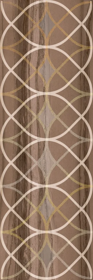 Плитка LASSELSBERGER Модерн Марбл декор 2 темный 20х60 арт.1664-0007