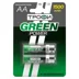 Аккумуляторная батарея Трофи HR6-2BL 1500mAh GREEN POWER (уп. 2шт)