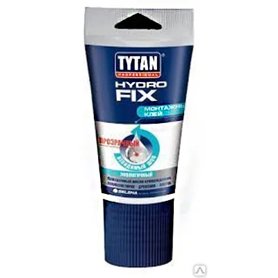 Клей монтажный прозрачный TYTAN Professional Hydro fix 150г (Т-ра перевозки не ниже +5град)