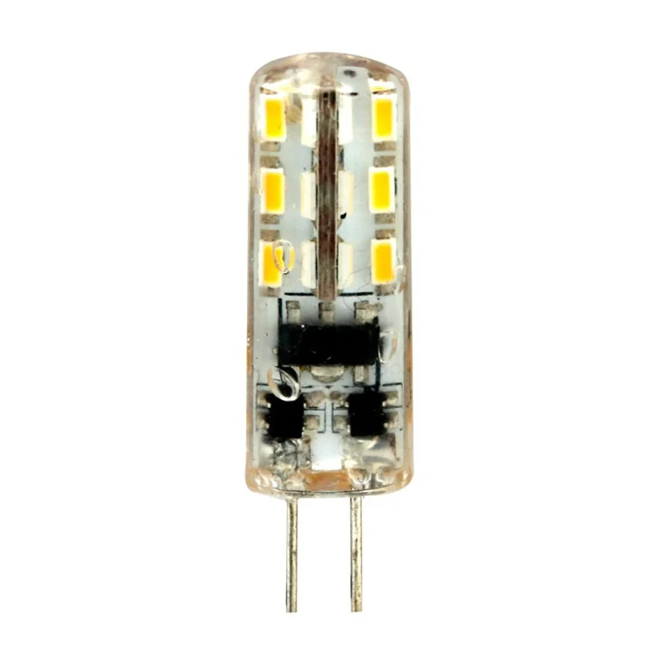 Лампа светодиодная 2W G4 12V 4000K (белый) капсула силикон Feron, LB-420