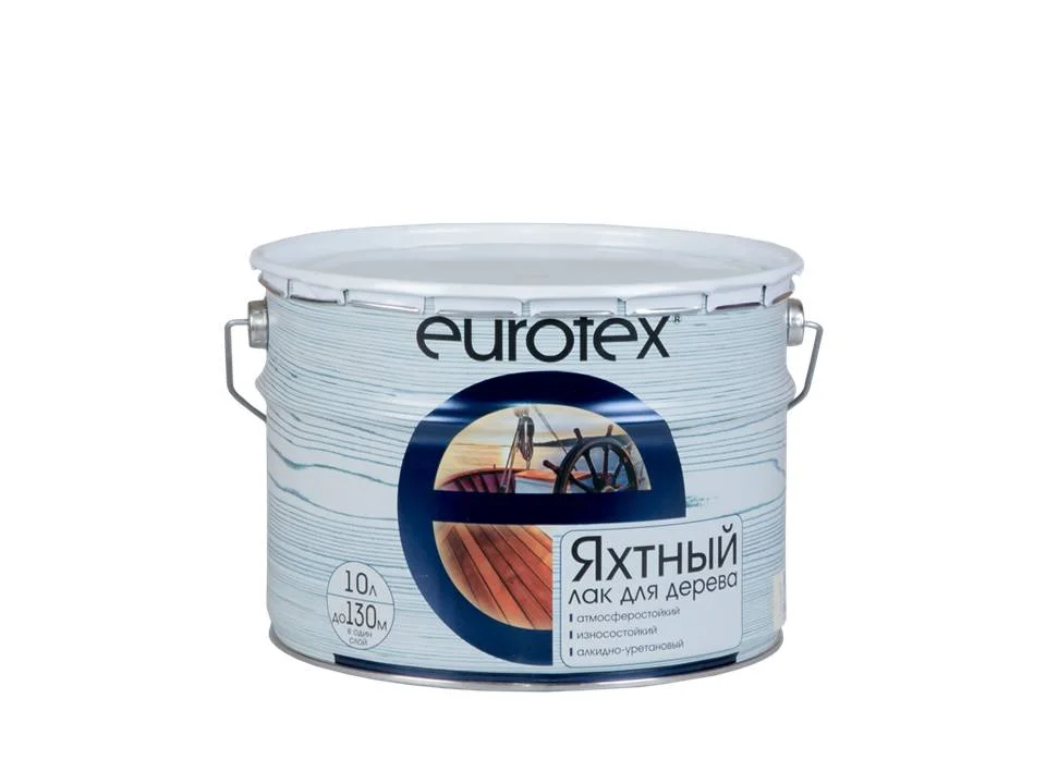 Лак яхтный глянцевый Eurotex 10л (алкидно-уретановый)