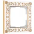 Рамка 1-местная Werkel Antik, белое золото, WL07-Frame-01