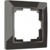 Рамка 1-местная Werkel Snabb basic, серо-коричневый, WL03-Frame-01*