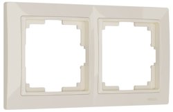 Рамка 2-местная Werkel Snabb basic, слоновая кость, WL03-Frame-02-Basic-ivory, W0022003