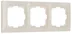 Рамка 3-местная Werkel Snabb basic, слоновая кость, WL03-Frame-03-Basic-ivory , W0032003