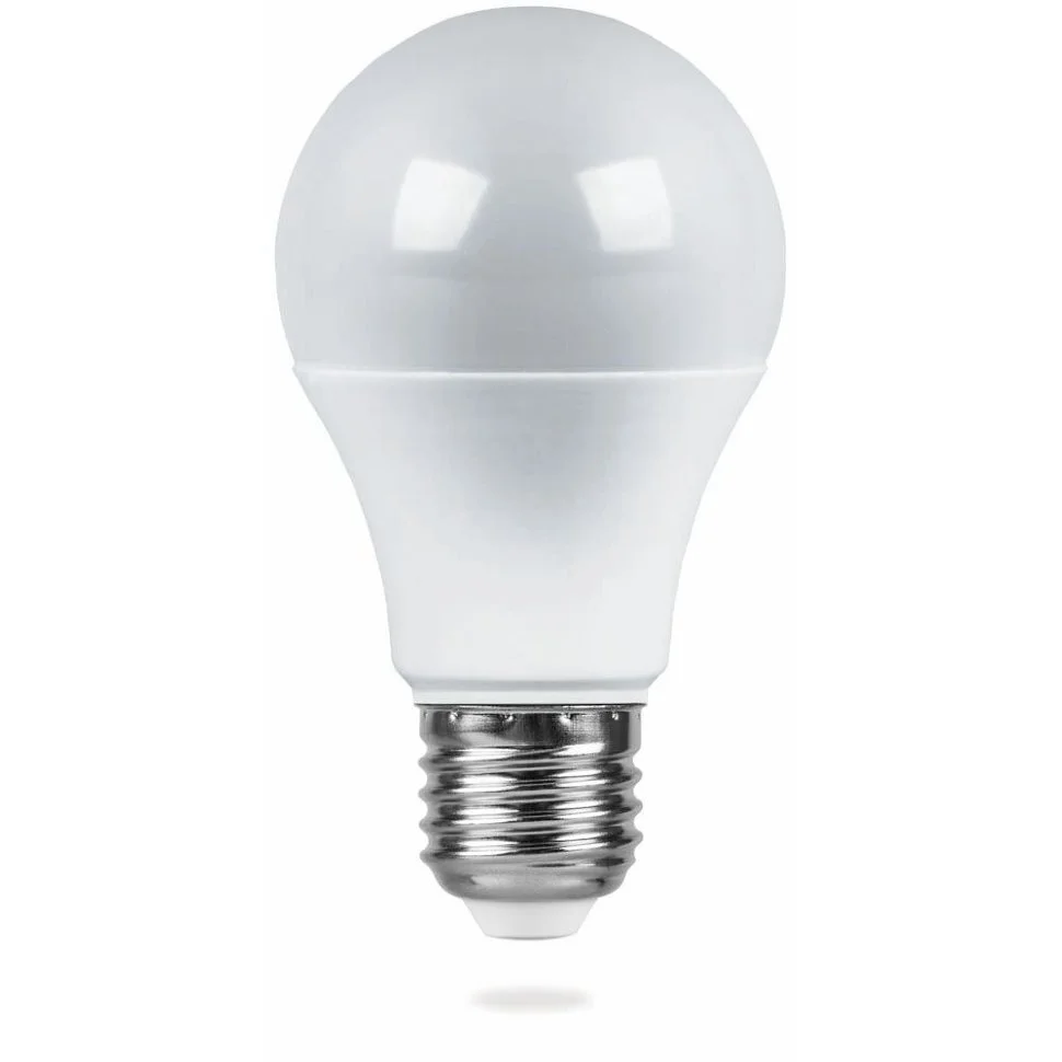 Лампа светодиодная 12W E27 230V 4000K (белый) Шар SAFFIT, SBA6012