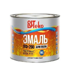 Эмаль ПФ-266 желто-коричневая 1,8 кг ВИТЕКО для пола