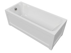 Ванна AQUATEK "МИЯ" 170х70 без гидромассажа (с фронт.экраном),с ножками