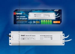 Блок питания 200Вт, 24В, IP67, 2 выхода Uniel UET-VAJ-200B67