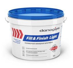 Шпаклевка готовая DANOGIPS FILL&FINISH LIGHT финишная для швов гкл 10 л (11 кг)