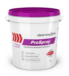 Шпаклевка готовая DANOGIPS PROSPRAY финишная для машинного нанесения 15 л (25 кг)