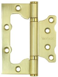 Петля накладная "БАБОЧКА" VANTAGE 2ВВ-100*75*2,5 SВ матовое золото (2шт.)