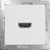 Розетка HDMI СП Werkel белый, WL01-60-11